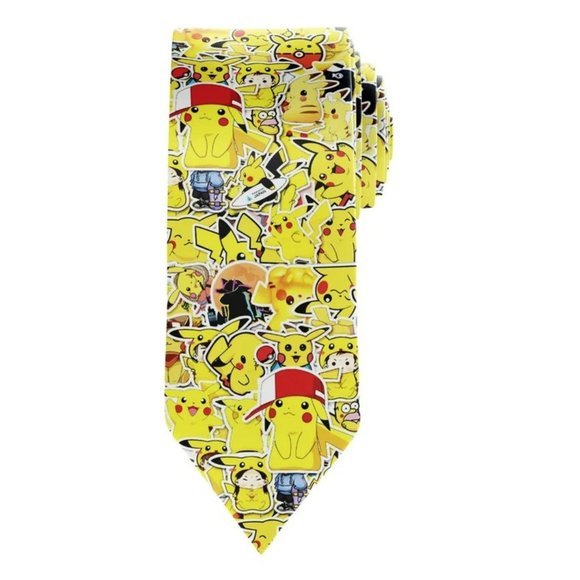 Pikachu Tie - Custom Tie - Pokemon Tie - Picture 1 of 1